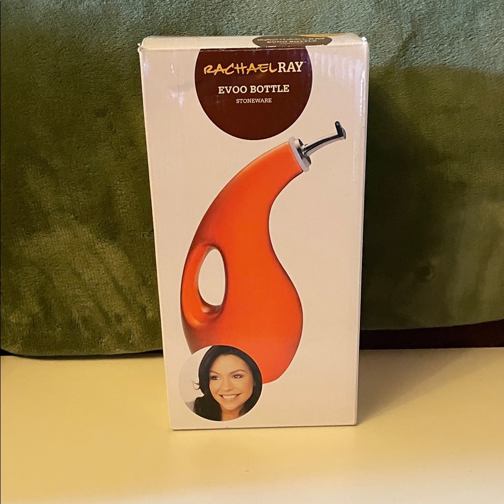 Rachael Ray 24 ounces Orange Stoneware EVOO Dispenser